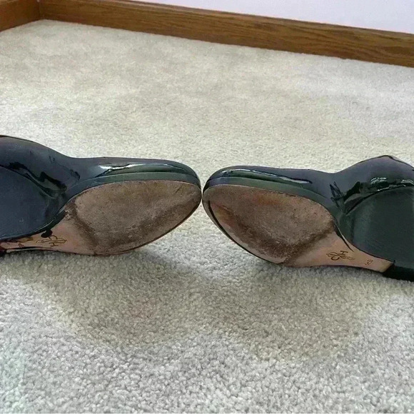 Cole Haan Wedge Black Patent Heels Size 6.5 - Picture 5 of 5